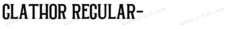 GLATHOR Regular字体转换